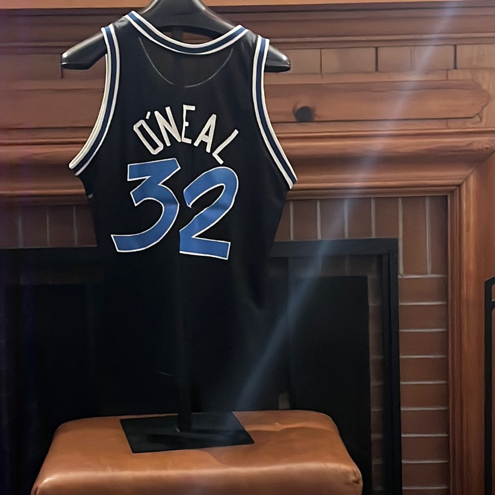 Vintage NBA CHAMPION Orlando, O’Neal 32 solid black with blue/white Jersey
